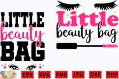 Little Beauty Bag SVG | Makeup Bag SVG | Cosmetic Bag SVG Product Image 1