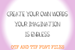 Little Big Sketch Letters Alphabet ABC Text Font Hand Drawn Product Image 3