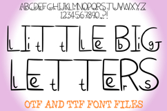 Little Big Sketch Letters Alphabet ABC Text Font Hand Drawn by Squeeb Creative