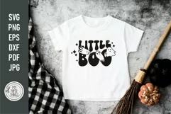 Little Boo svg cut file You can use for your kids Halloween shirts, baby onsie, bodysuits, bibs, decals, posters, signs, stickers, mugs, decorations and more