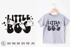 Little Boo svg cut file You can use for your kids Halloween shirts, baby onsie, bodysuits, bibs, decals, posters, signs, stickers, mugs, decorations and more