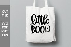Little Boo and Big Boo, Hand Lettered Halloween Matching SVG Product Image 4