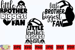 Little Brother Biggest Fan SVG | Wrestling SVG | Sport SVG Product Image 1