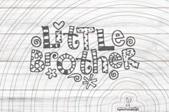 Little Brother Cutting file SVG DXF Product Image 1