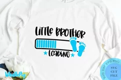 Little Brother Loading SVG baby SVG Newborn SVG New Baby SVG Product Image 1