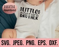 Little Brother Big Brother SVG - New Baby SVG - Sibling SVG Product Image 2