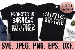 Little Brother Big Brother SVG - New Baby SVG - Sibling SVG Product Image 1