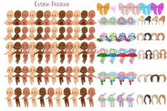 Little cardboard girls, fantasy, custom portrait Product Image 2