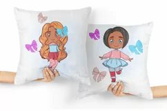 Little cardboard girls, fantasy, custom portrait Product Image 5
