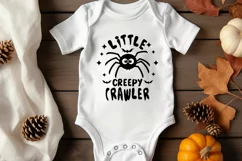 Halloween Baby Svg - Little Creepy Crawler, Happy Halloween Product Image 2