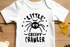 Halloween Baby Svg - Little Creepy Crawler, Happy Halloween Product Image 3
