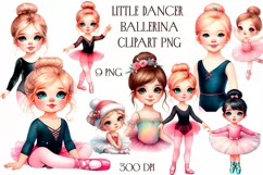 Little Dancer Ballerina Clipart PNG Product Image 1