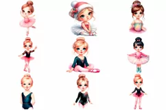 Little Dancer Ballerina Clipart PNG Product Image 2