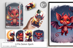 Digital Paper Halloween Demon Spark Product Image 1