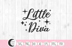 little diva svg, funny baby svg, girl svg, little girl svg, baby svg