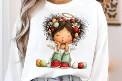 Little Easter Angel Girl Clipart PNG Product Image 2