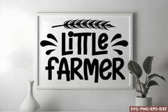 Little farmer SVG, Farmhouse SVG Designs Product Image 1