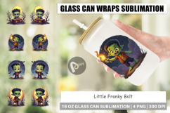 Glass Can Halloween Franky Bolt Product Image 1