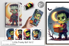 Digital Paper Halloween Franky Bolt Product Image 1