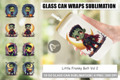 Glass Can Halloween Franky Bolt Product Image 1