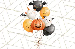 Kids Halloween Clipart PNG, Cute Characters & Props Product Image 3