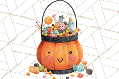 Kids Halloween Clipart PNG, Cute Characters &amp; Props Product Image 4