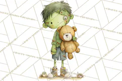 Kids Halloween Clipart PNG, Cute Characters & Props Product Image 3