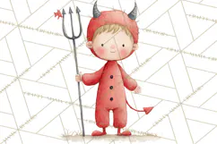 Kids Halloween Clipart PNG, Cute Characters & Props Product Image 2