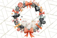 Kids Halloween Clipart PNG, Cute Characters & Props Product Image 3