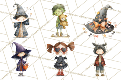 Kids Halloween Clipart PNG, Cute Characters &amp; Props Product Image 2
