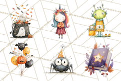 Kids Halloween Clipart PNG, Cute Characters &amp; Props Product Image 3