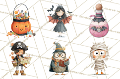Kids Halloween Clipart PNG, Cute Characters &amp; Props Product Image 5