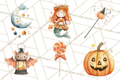Kids Halloween Clipart PNG, Cute Characters &amp; Props Product Image 6
