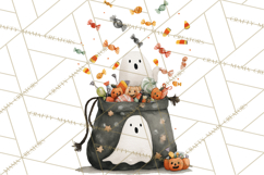 Kids Halloween Clipart PNG, Cute Characters &amp; Props Product Image 4