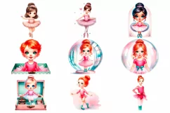 Little Dancer Ballerina Clipart PNG Product Image 2
