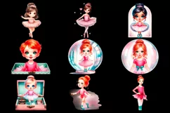 Little Dancer Ballerina Clipart PNG Product Image 3
