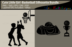 Cute Little girls playing basketball Bundle Product Image 2