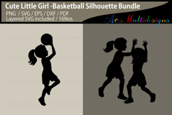 Cute Little girls playing basketball Bundle Product Image 3