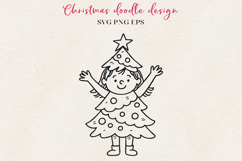 Hand-Drawn Christmas Doodle Characters Bundle SVG PNG EPS Product Image 15