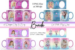 Girl Photo Mug Sublimation / Cute Baby Photo Mug Wrap Product Image 1