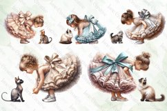 Little Girl With Cats Sublimation Bundle Product Image 4