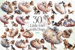 Little Girl With Dogs Sublimation Bundle Product Image 1