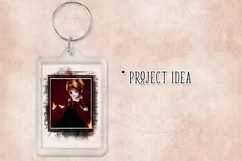 Little Gothic Devil Girl PNG Graphic Red Hair Design Product Image 6