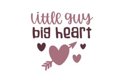 Little Guy Big Heart SVG Cut File Product Image 1