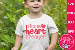 Kids Valentines Svg | Little Heart Breaker | Valentine Shirt Product Image 1