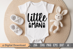 Little Man SVG | Baby SVG | Newborn SVG Product Image 1