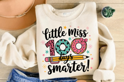 Little Miss 100 Days Smarter Celebration Sublimation Product Image 3