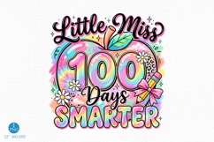 Little miss 100 Days Smarter, 100 Days Smarter png Product Image 1