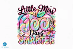 Little miss 100 Days Smarter, 100 Days Smarter png Product Image 1