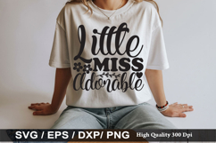 Little miss adorable - Baby SVG Design Product Image 1